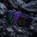 Lunettes de Soleil Sport Monture Violette & Branches Noires