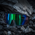 Lunettes de Soleil Sport Monture Noire & Branches Vertes