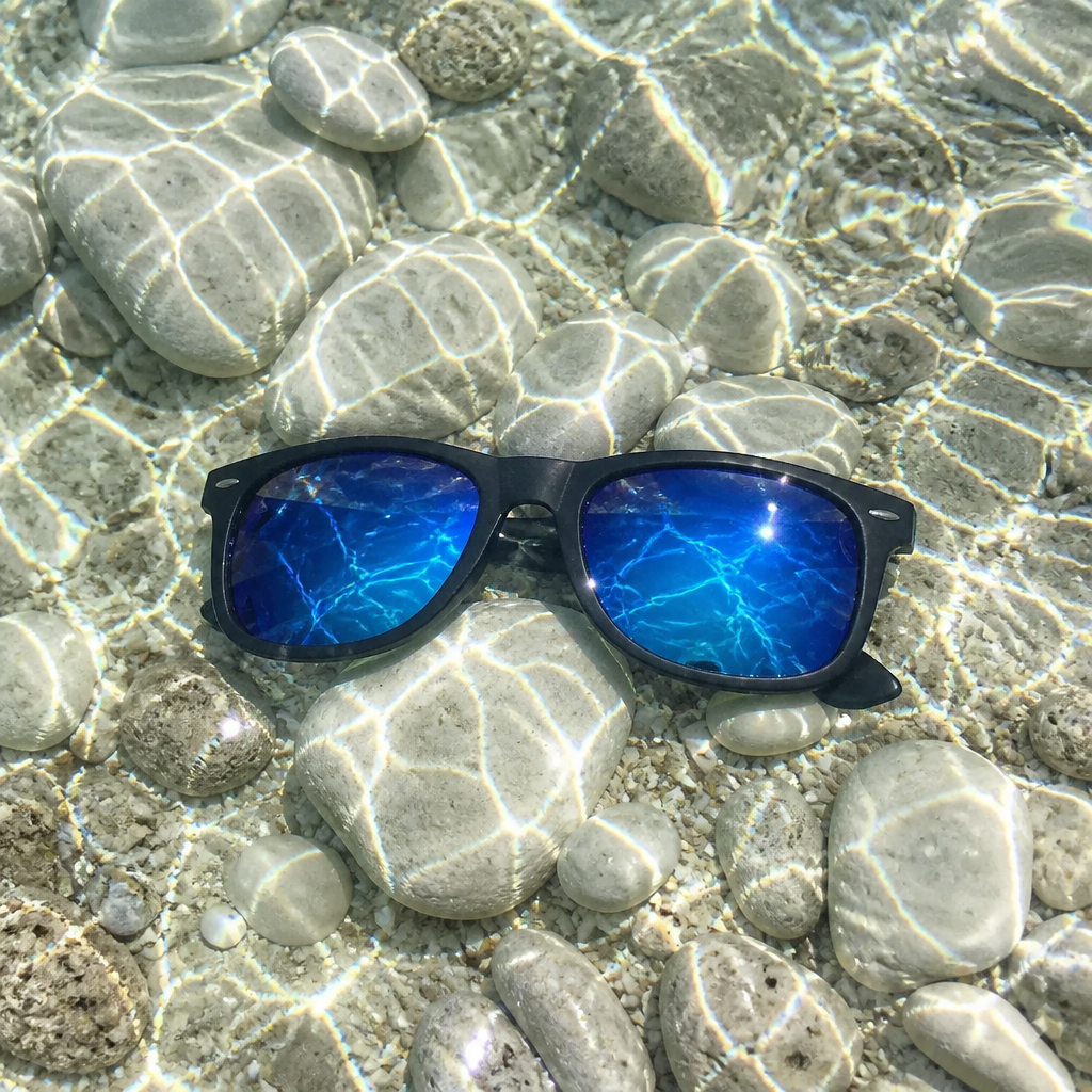 Lunettes de Soleil Bleu Classiques