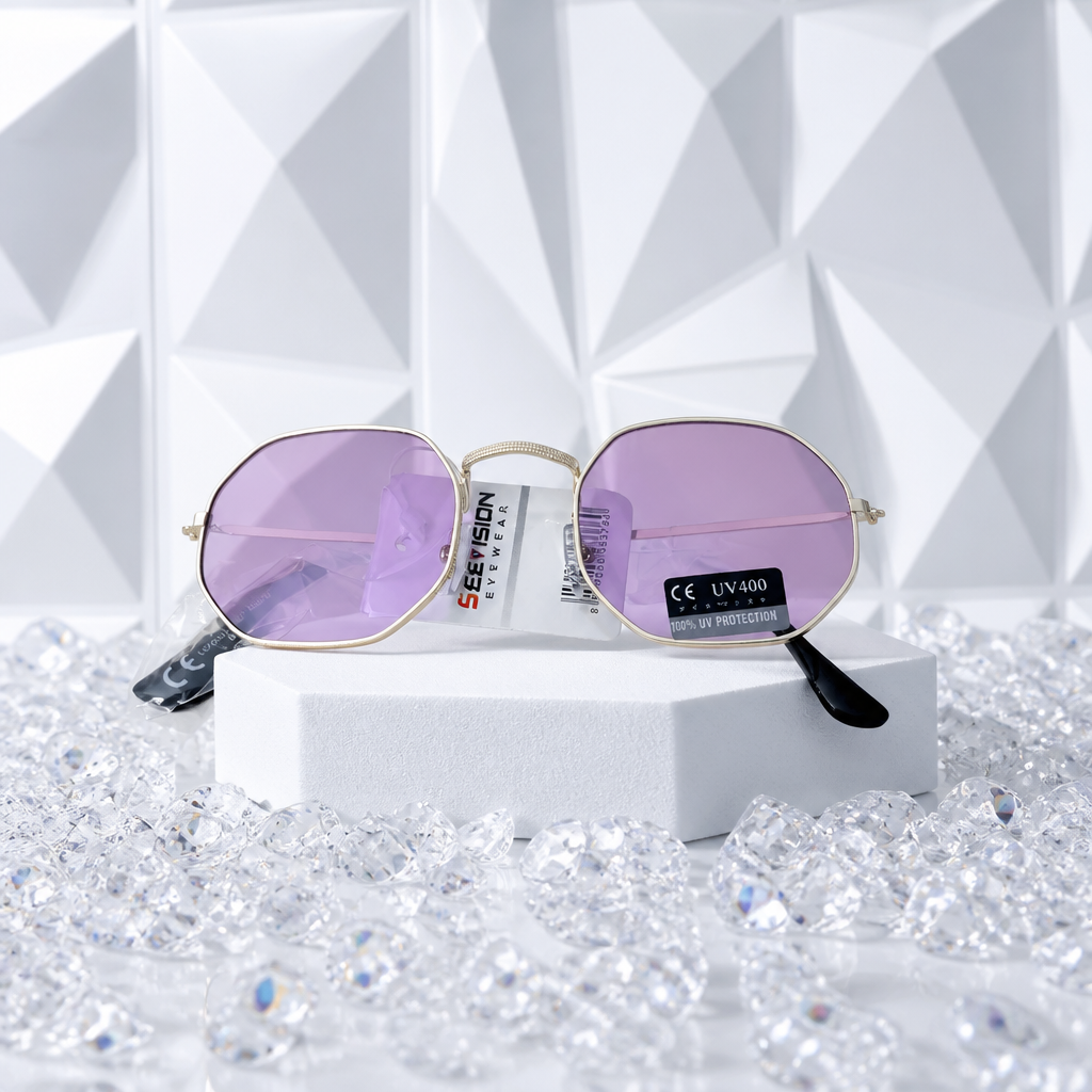 Lunettes de Soleil Monture Violette