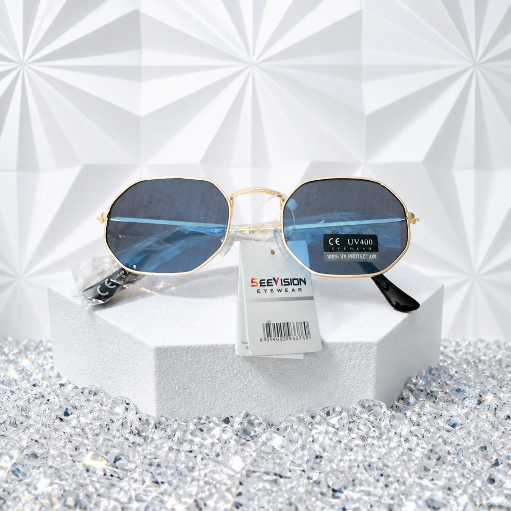 Lunettes de Soleil Monture Bleue