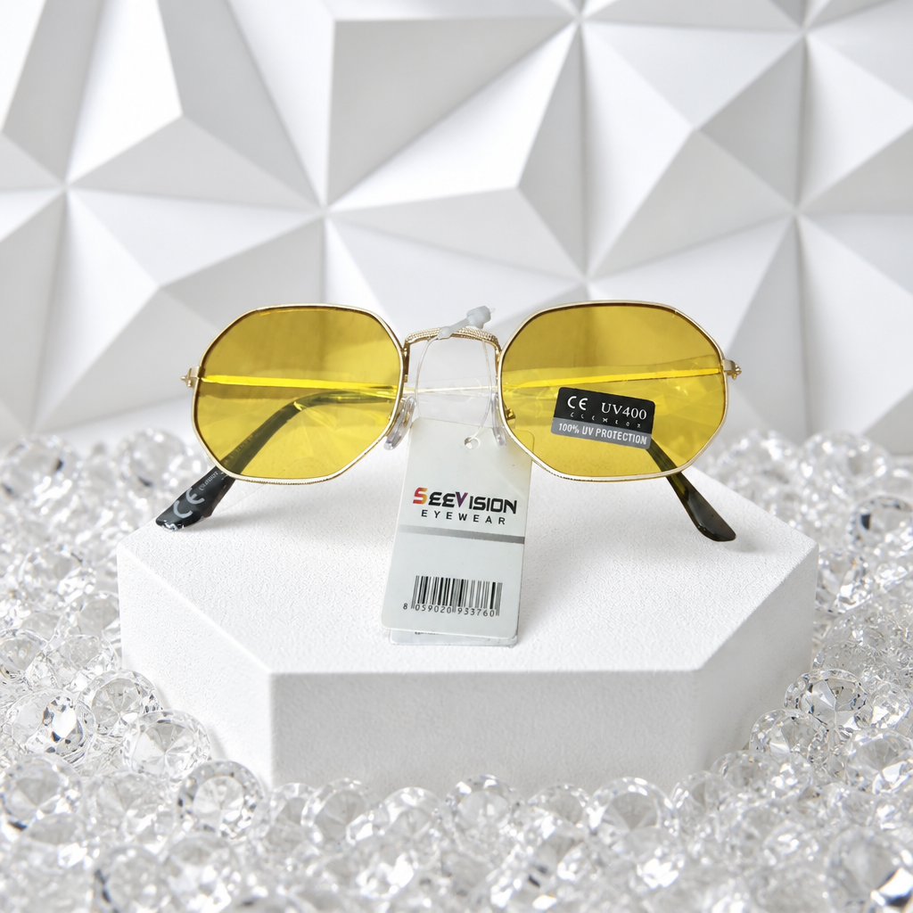 Lunettes de Soleil Monture Jaune
