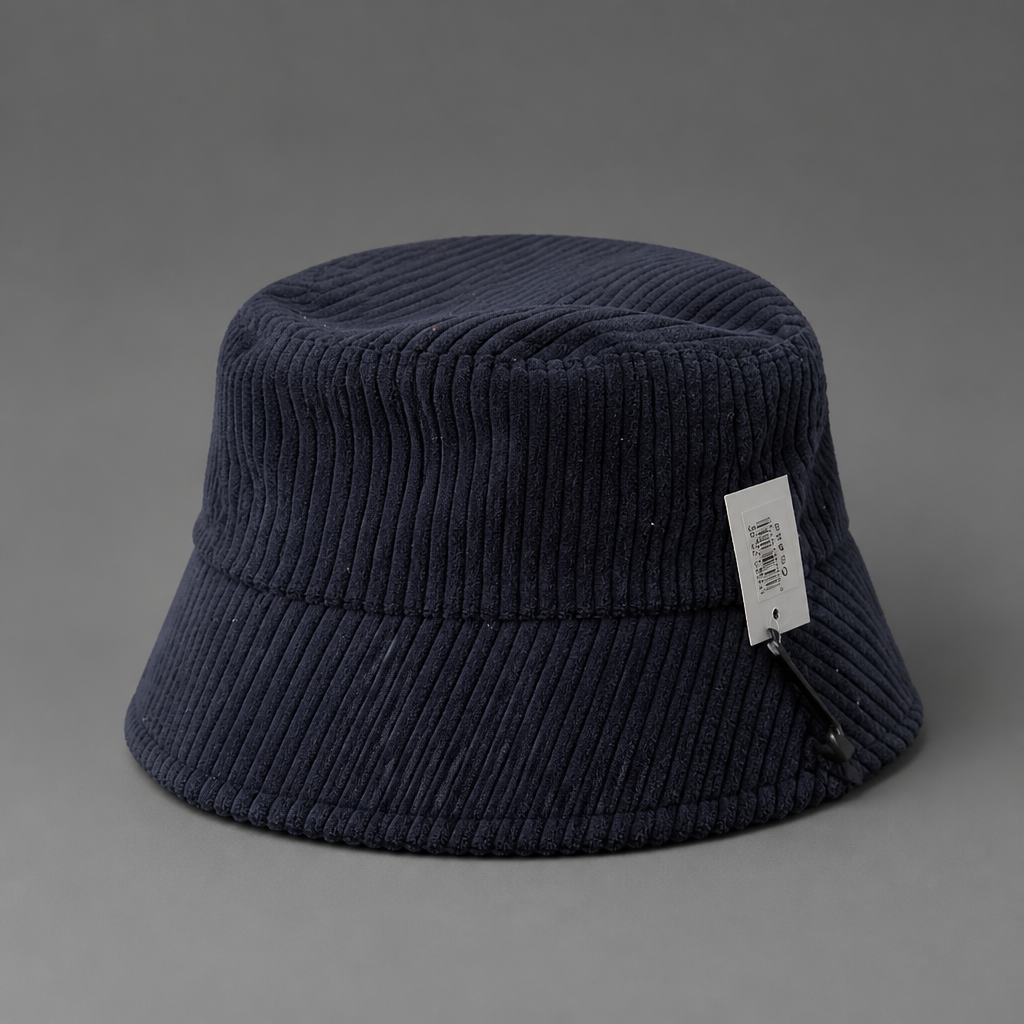 Bob Velours Côtelé Bleu Marine Unisexe