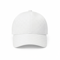 Casquette Blanche Motif Carreaux Ajustable