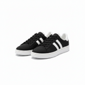 Basket Femme Noire Bandes Blanches