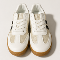 Chaussure Femme Blanche Motif Feuillage