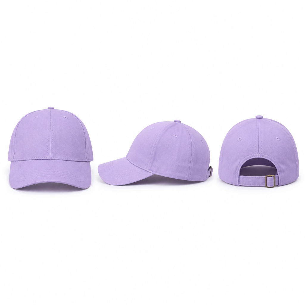 Casquette Violette Unie Ajustable