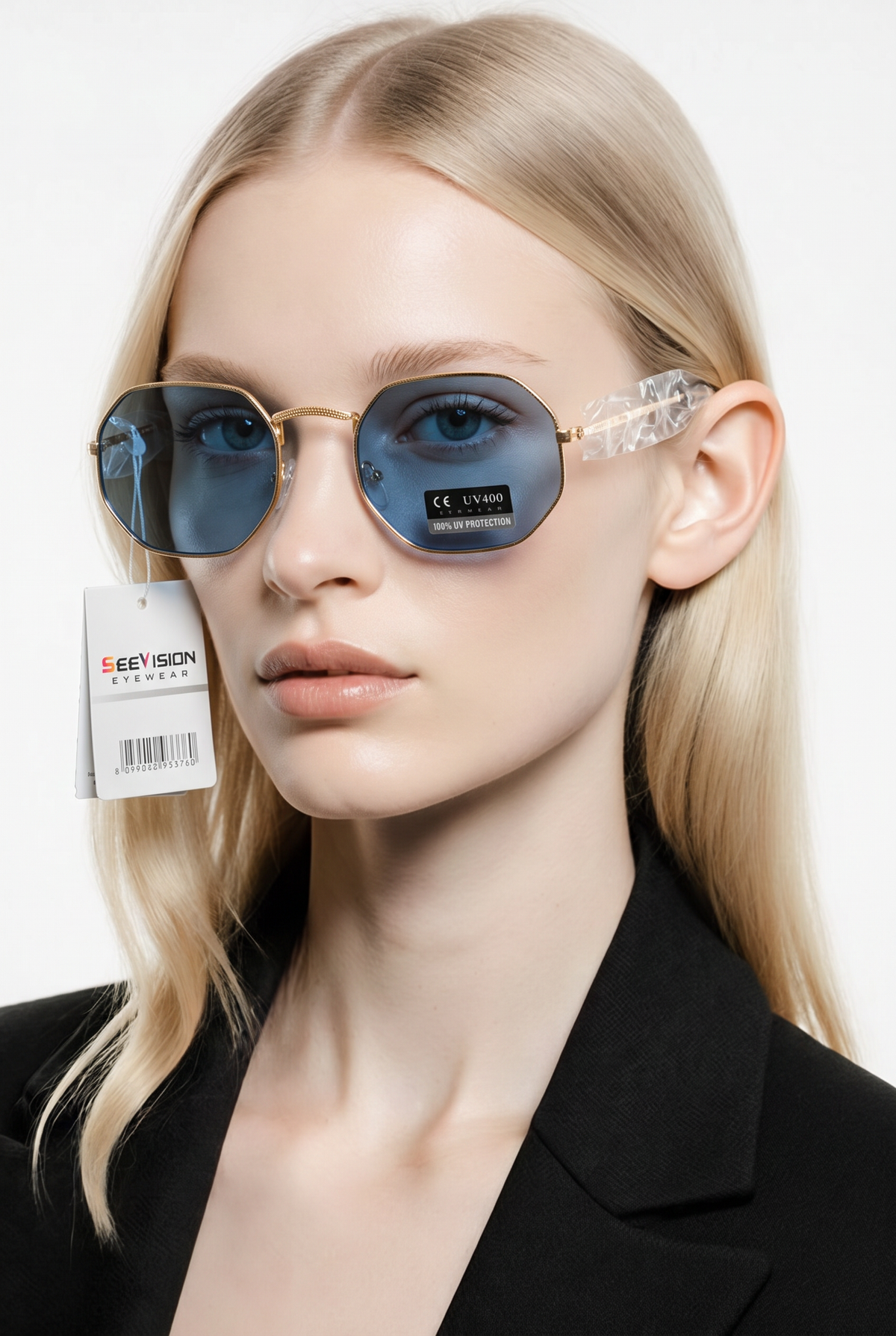 Lunettes de Soleil Monture Bleue