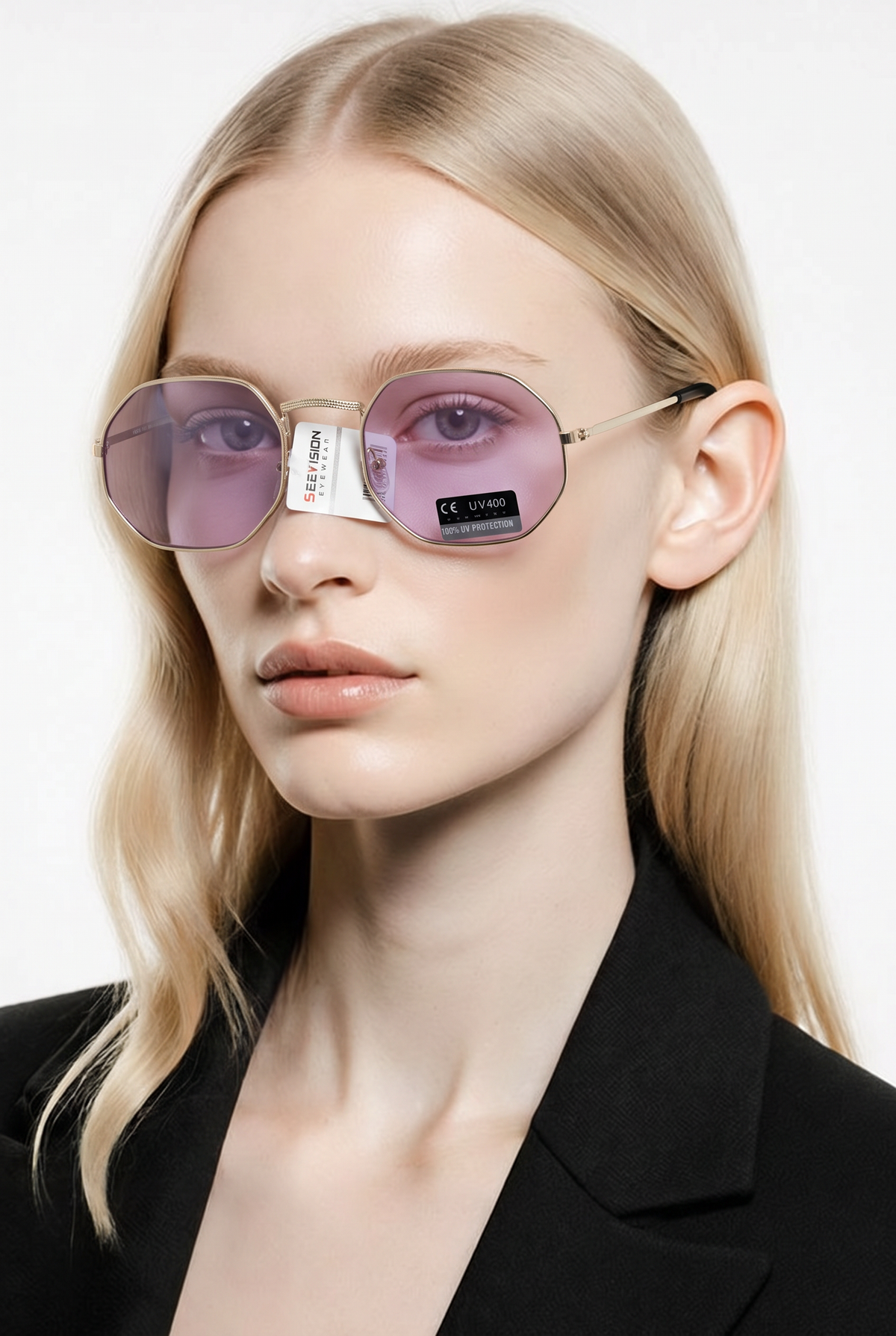 Lunettes de Soleil Monture Violette