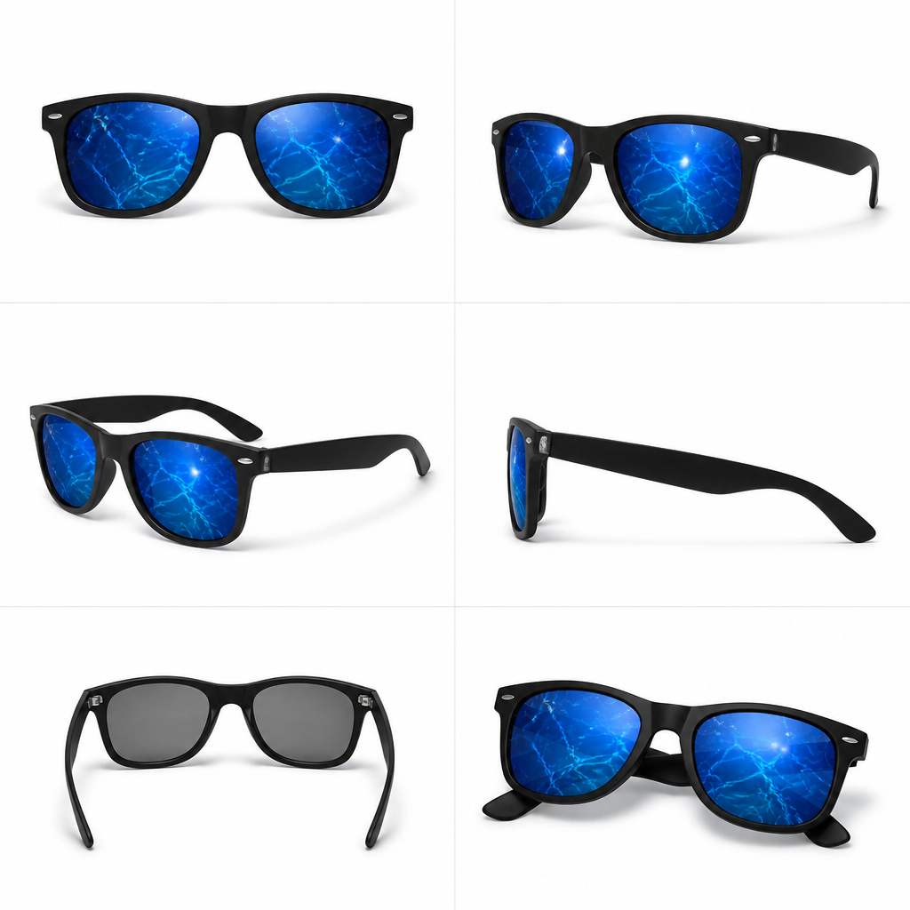 Lunettes de Soleil Bleu Classiques