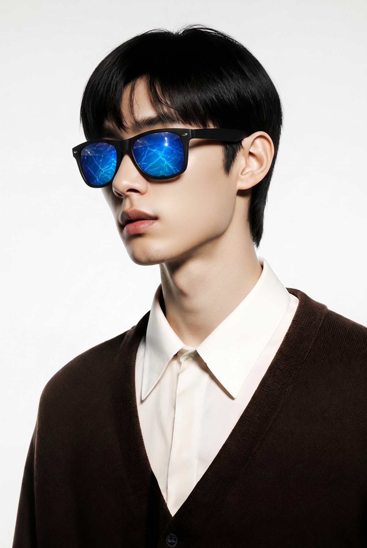 Lunettes de Soleil Bleu Classiques