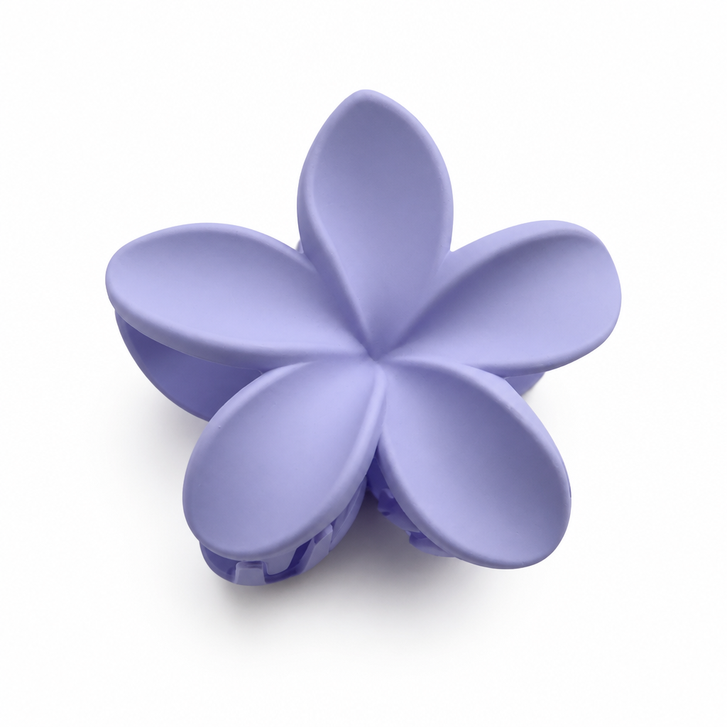 Pince à cheveux violet mat 8cm