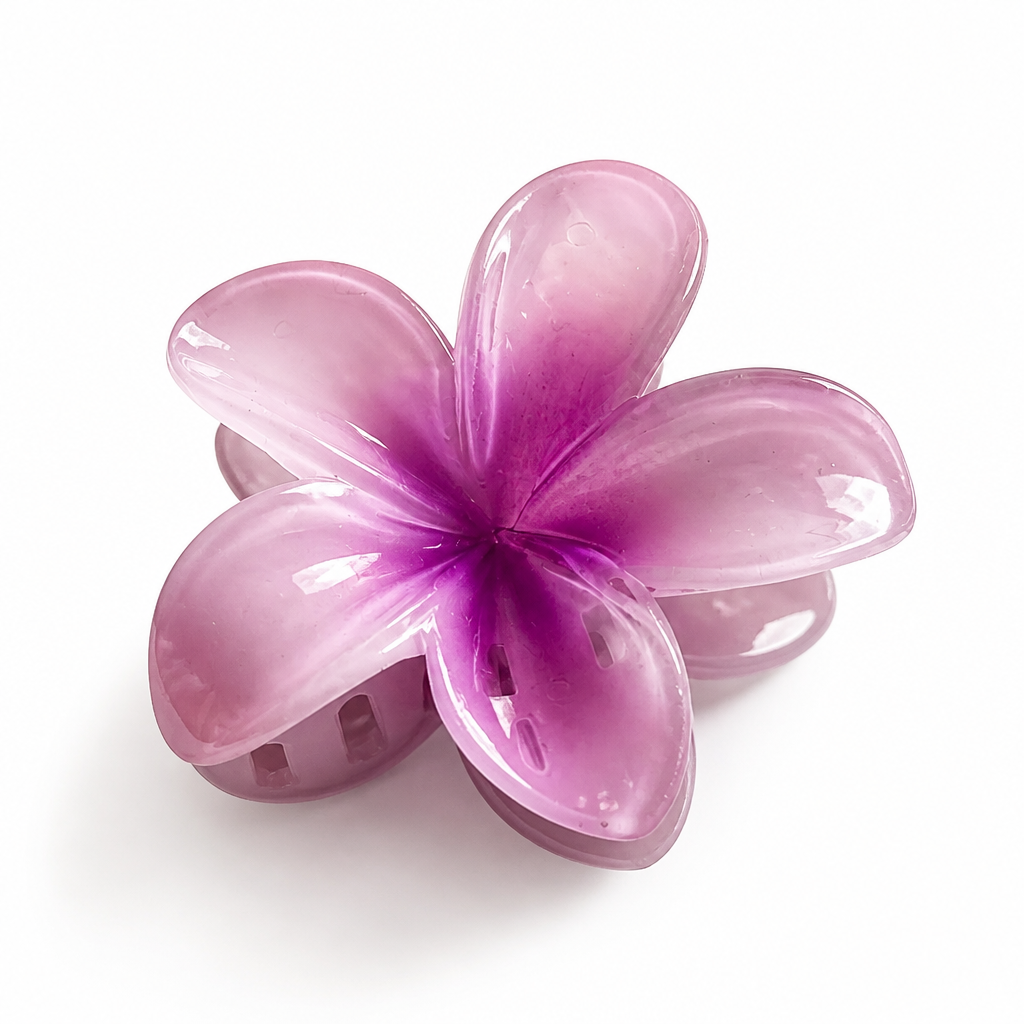 Pince à cheveux violet 8cm
