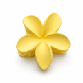 Pince à cheveux jaune mat 8cm