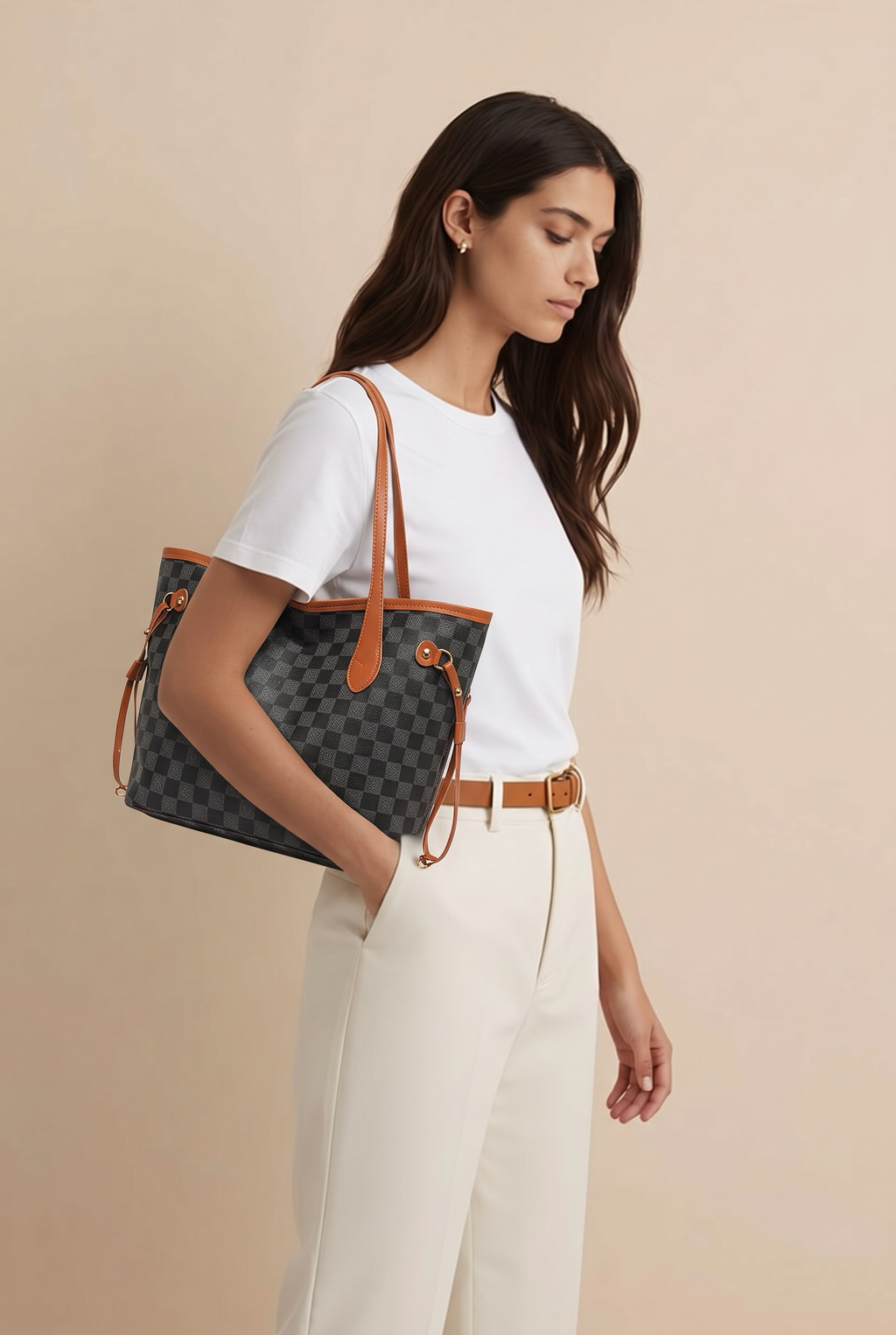 Sac à main en cuir noir